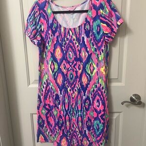 Vibrant Multicolor Patterned Dress